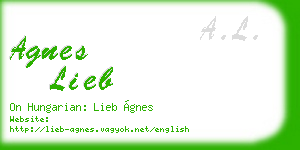 agnes lieb business card